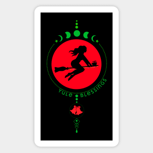 Yule Blessing, witch moon Magnet